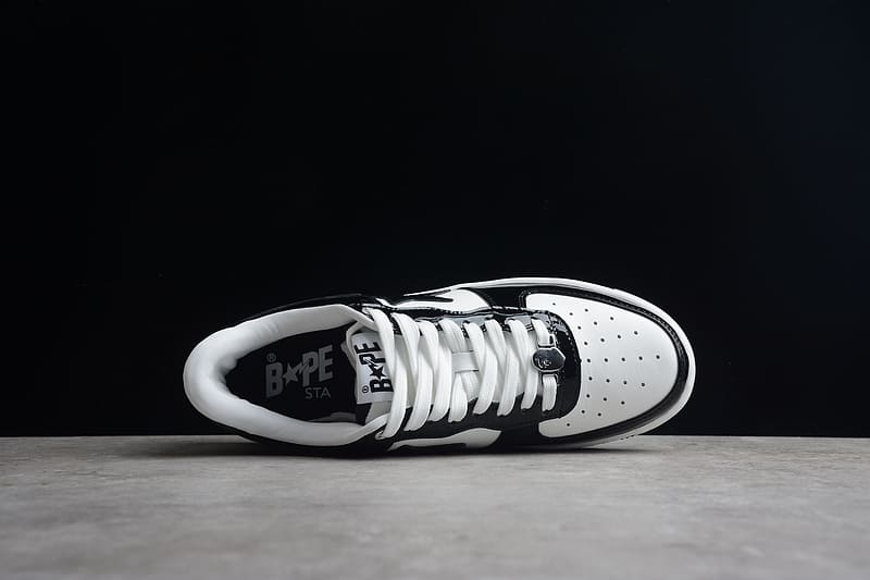 A Bathing Ape Bape Sta Low Black White 