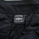 Corteiz Guerillaz Cargo Black Logo Pants 