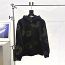 Denim Tears Cotton Wreath Black Monochrome Sweatshirt 