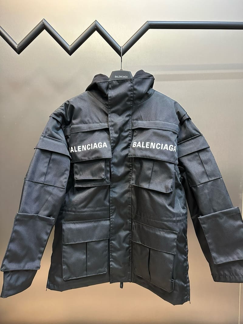 Balenciaga Oversized Parka In Technical Jacket