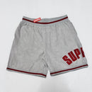 Supreme Ultrasuede Grey Shorts 