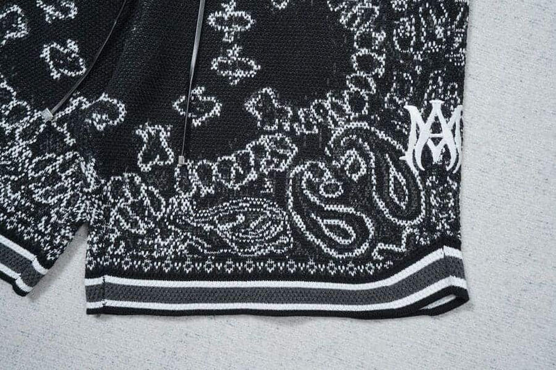 Amiri Bandana Crochet Basketball Shorts 