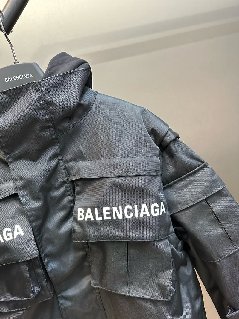 Balenciaga Oversized Parka In Technical Jacket