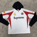 White Supreme Hooded Soccer Set