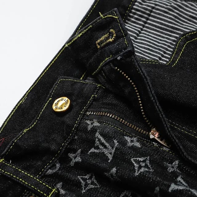Louis Vuitton x Nigo Monogram Patchwork Denim Pants 