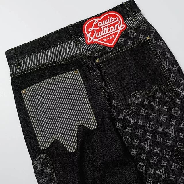 Louis Vuitton x Nigo Monogram Patchwork Denim Pants 