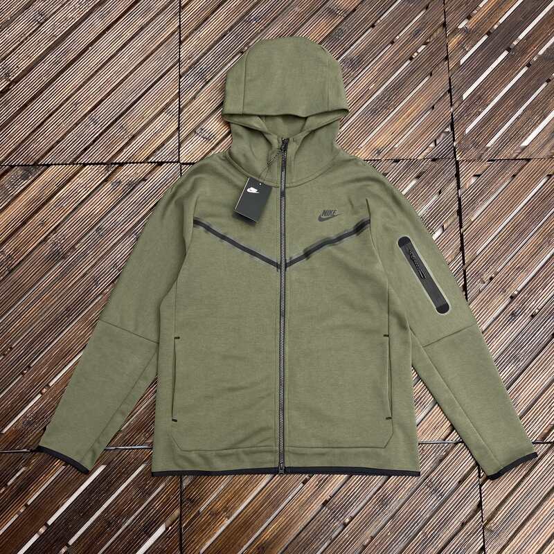 Nike Tech Fleece Rough Green Black Set 