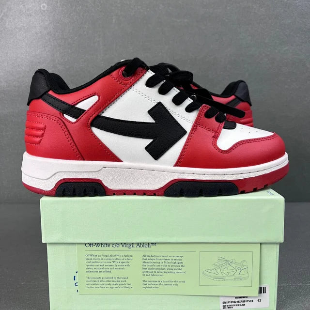 Off-White Out Of Office "OOO" Black White Red 